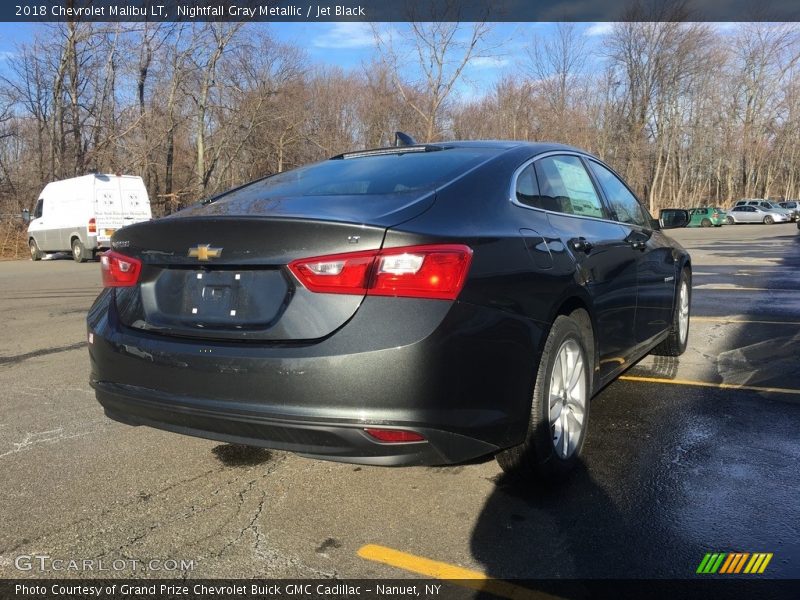Nightfall Gray Metallic / Jet Black 2018 Chevrolet Malibu LT