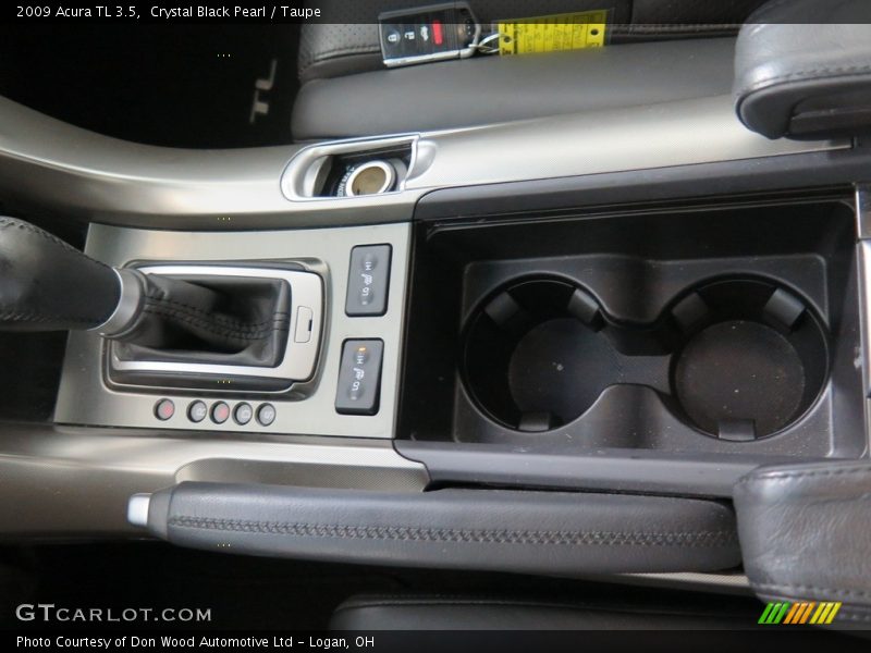 Crystal Black Pearl / Taupe 2009 Acura TL 3.5