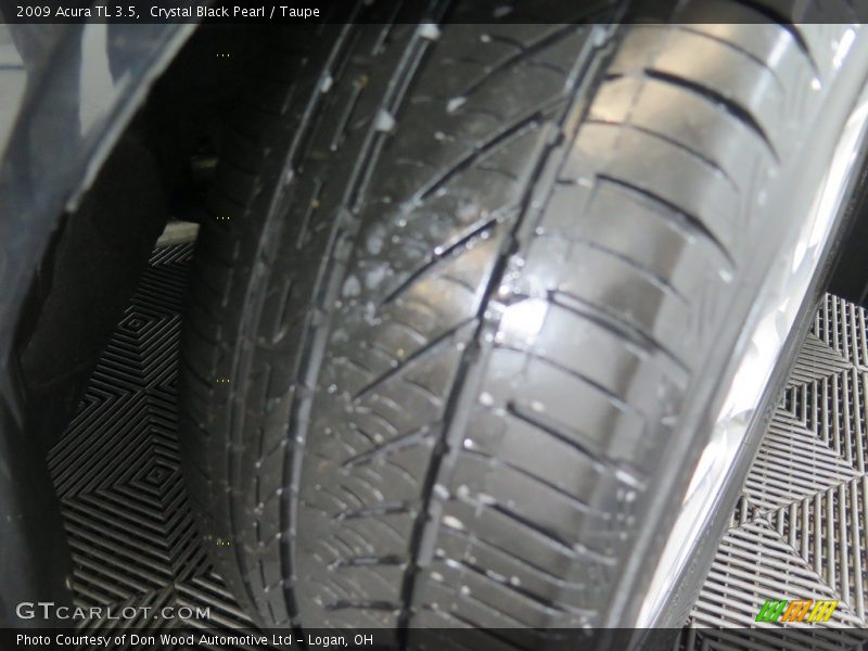 Crystal Black Pearl / Taupe 2009 Acura TL 3.5