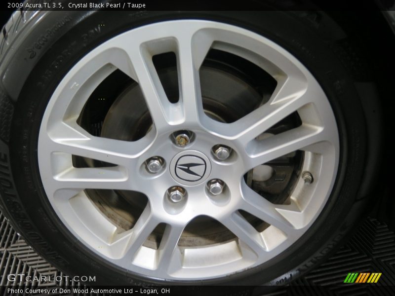 Crystal Black Pearl / Taupe 2009 Acura TL 3.5