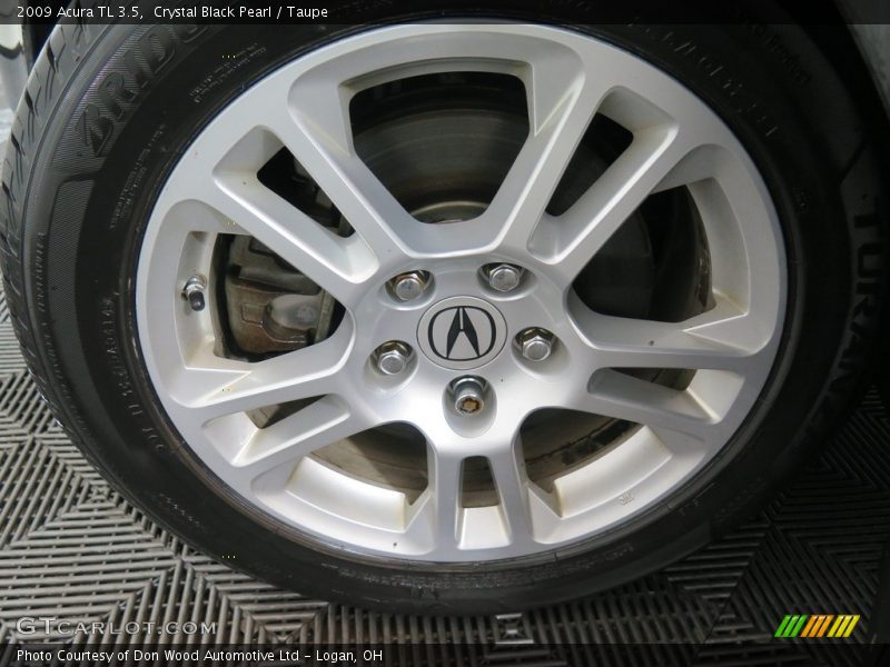 Crystal Black Pearl / Taupe 2009 Acura TL 3.5