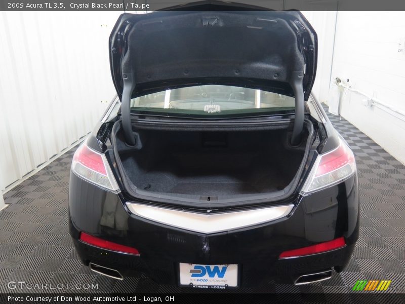 Crystal Black Pearl / Taupe 2009 Acura TL 3.5