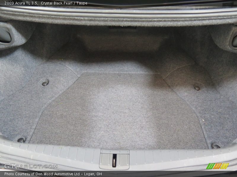 Crystal Black Pearl / Taupe 2009 Acura TL 3.5