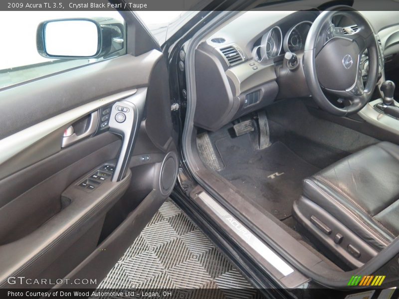 Crystal Black Pearl / Taupe 2009 Acura TL 3.5