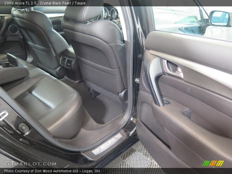 Crystal Black Pearl / Taupe 2009 Acura TL 3.5