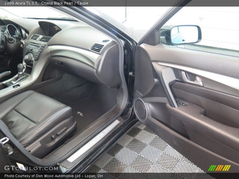 Crystal Black Pearl / Taupe 2009 Acura TL 3.5