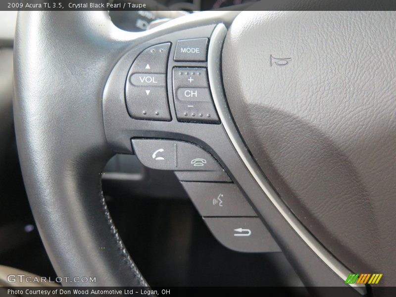 Crystal Black Pearl / Taupe 2009 Acura TL 3.5