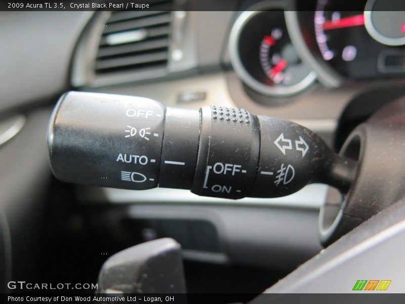 Crystal Black Pearl / Taupe 2009 Acura TL 3.5