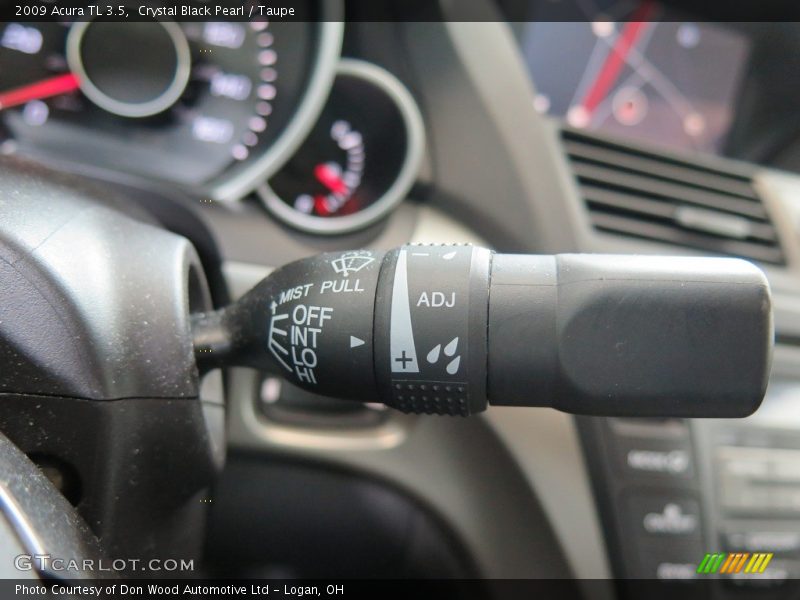 Crystal Black Pearl / Taupe 2009 Acura TL 3.5
