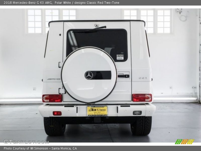 Polar White / designo Classic Red Two-Tone 2018 Mercedes-Benz G 63 AMG