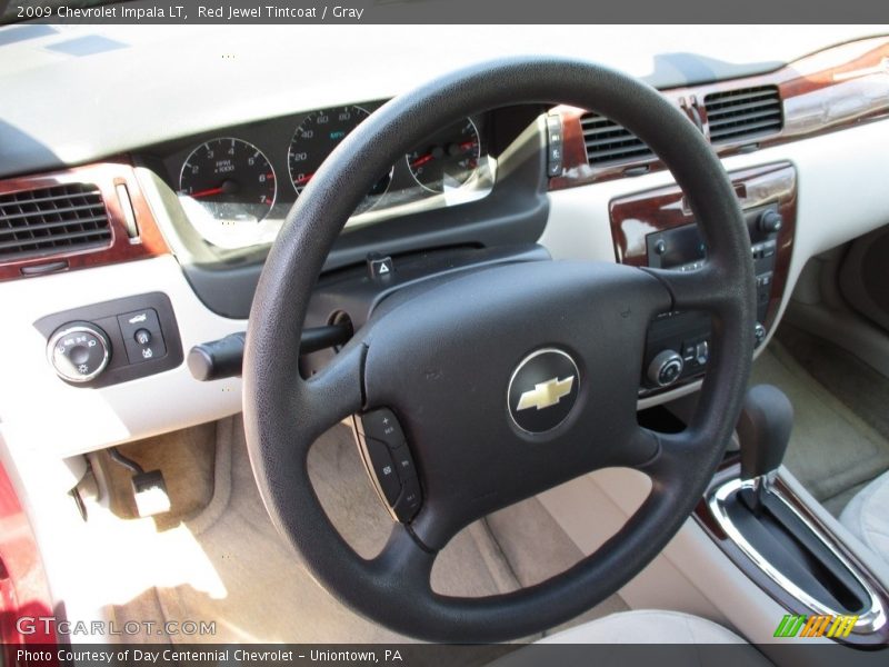 Red Jewel Tintcoat / Gray 2009 Chevrolet Impala LT