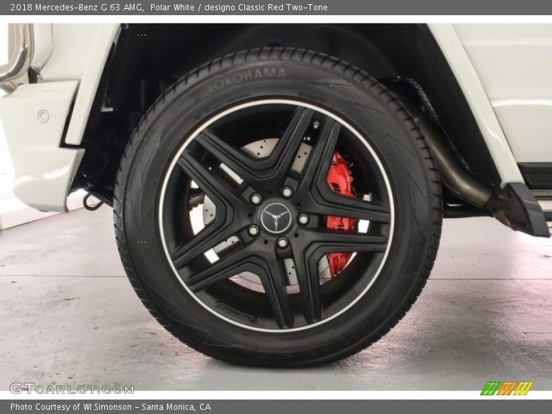 Polar White / designo Classic Red Two-Tone 2018 Mercedes-Benz G 63 AMG