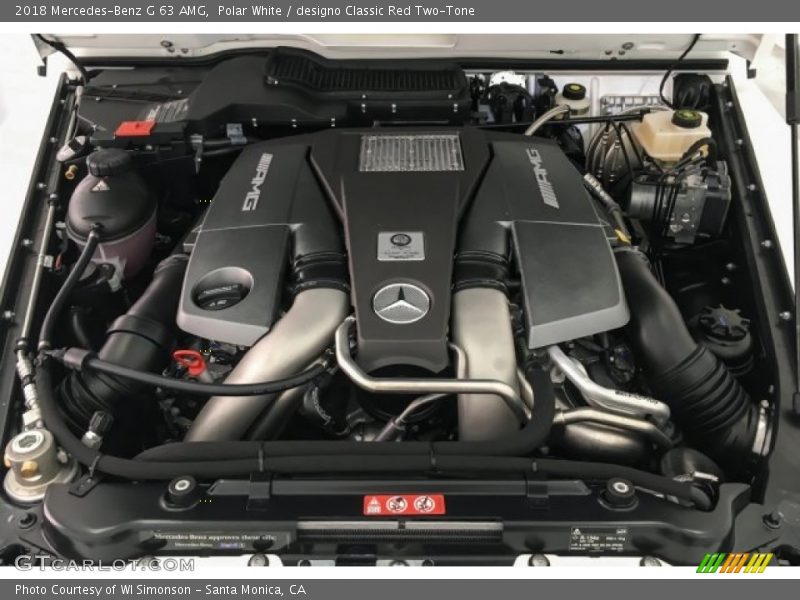  2018 G 63 AMG Engine - 5.5 Liter AMG biturbo DOHC 32-Valve VVT V8