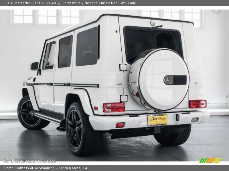 Polar White / designo Classic Red Two-Tone 2018 Mercedes-Benz G 63 AMG