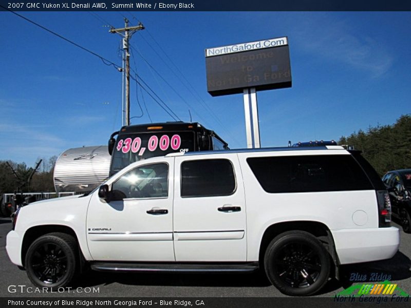 Summit White / Ebony Black 2007 GMC Yukon XL Denali AWD