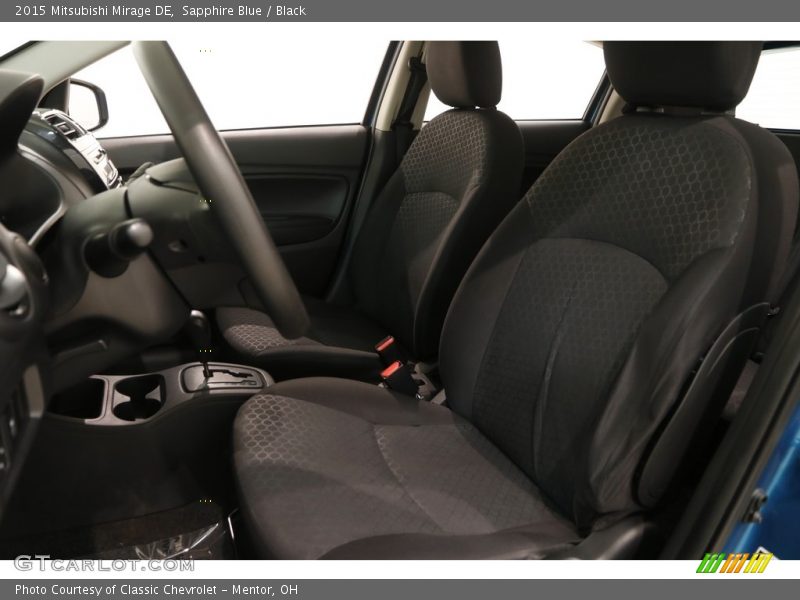 Sapphire Blue / Black 2015 Mitsubishi Mirage DE