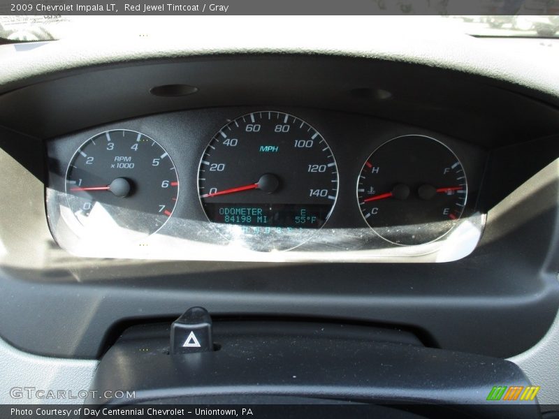 Red Jewel Tintcoat / Gray 2009 Chevrolet Impala LT