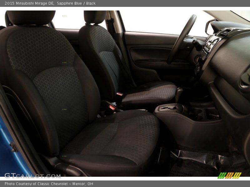Sapphire Blue / Black 2015 Mitsubishi Mirage DE