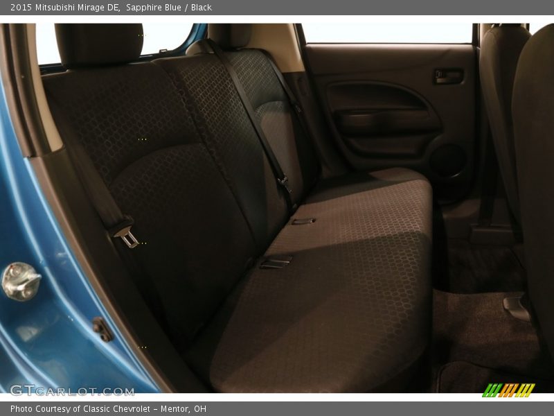 Sapphire Blue / Black 2015 Mitsubishi Mirage DE