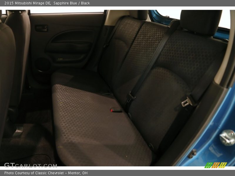 Sapphire Blue / Black 2015 Mitsubishi Mirage DE