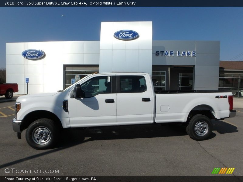 Oxford White / Earth Gray 2018 Ford F350 Super Duty XL Crew Cab 4x4