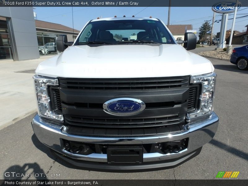 Oxford White / Earth Gray 2018 Ford F350 Super Duty XL Crew Cab 4x4