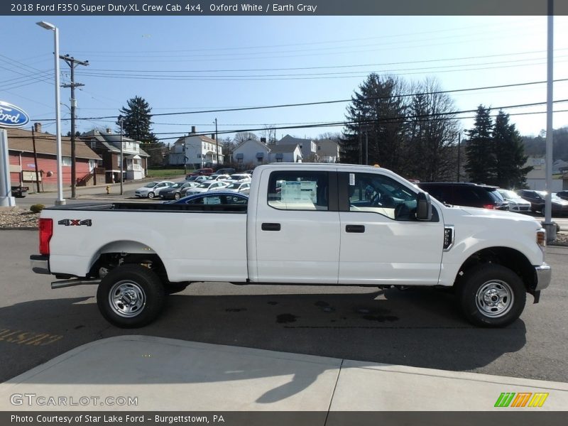 Oxford White / Earth Gray 2018 Ford F350 Super Duty XL Crew Cab 4x4