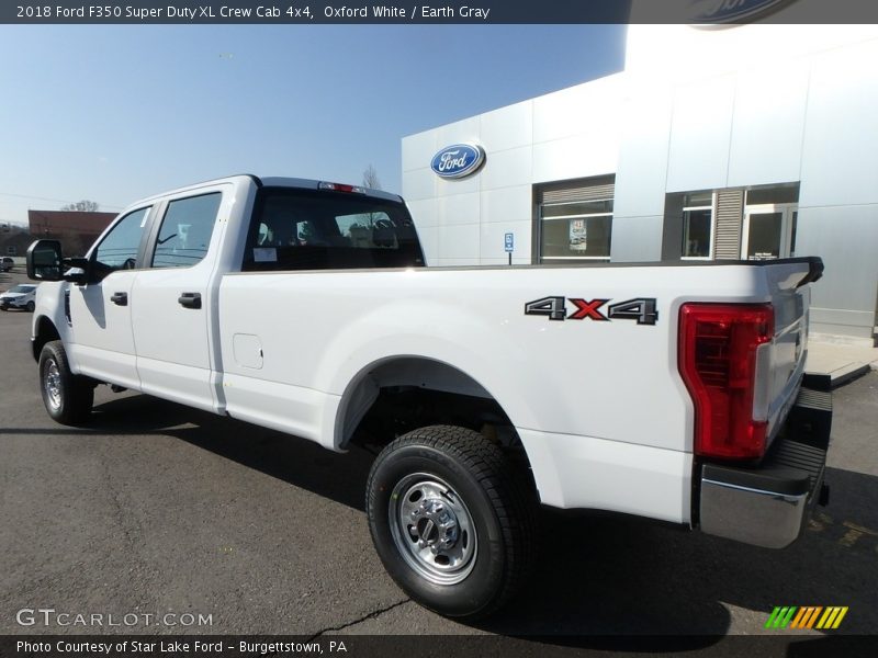 Oxford White / Earth Gray 2018 Ford F350 Super Duty XL Crew Cab 4x4