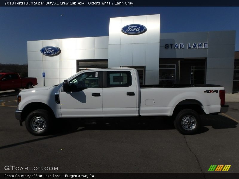 Oxford White / Earth Gray 2018 Ford F350 Super Duty XL Crew Cab 4x4