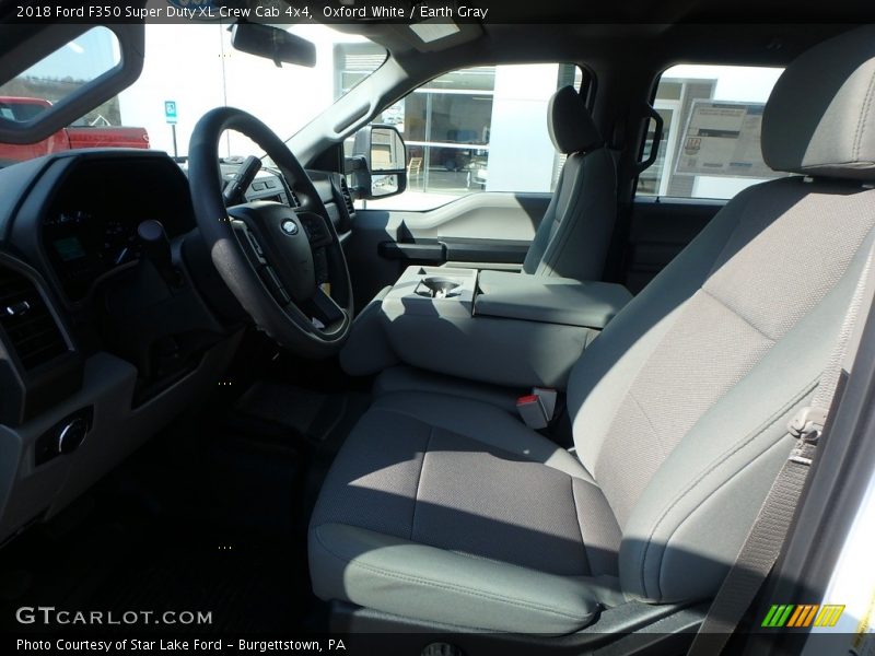 Oxford White / Earth Gray 2018 Ford F350 Super Duty XL Crew Cab 4x4