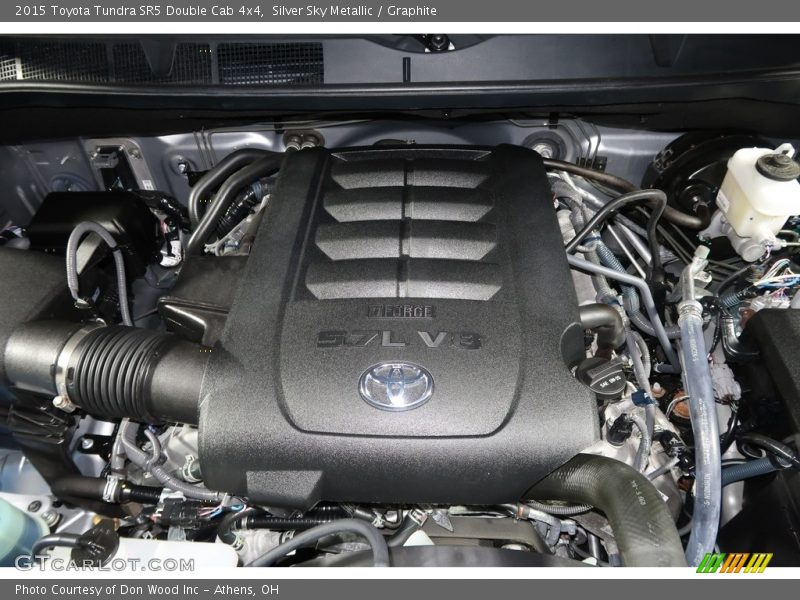 Silver Sky Metallic / Graphite 2015 Toyota Tundra SR5 Double Cab 4x4
