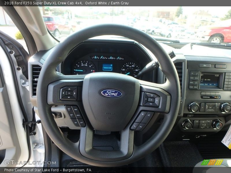 Oxford White / Earth Gray 2018 Ford F350 Super Duty XL Crew Cab 4x4
