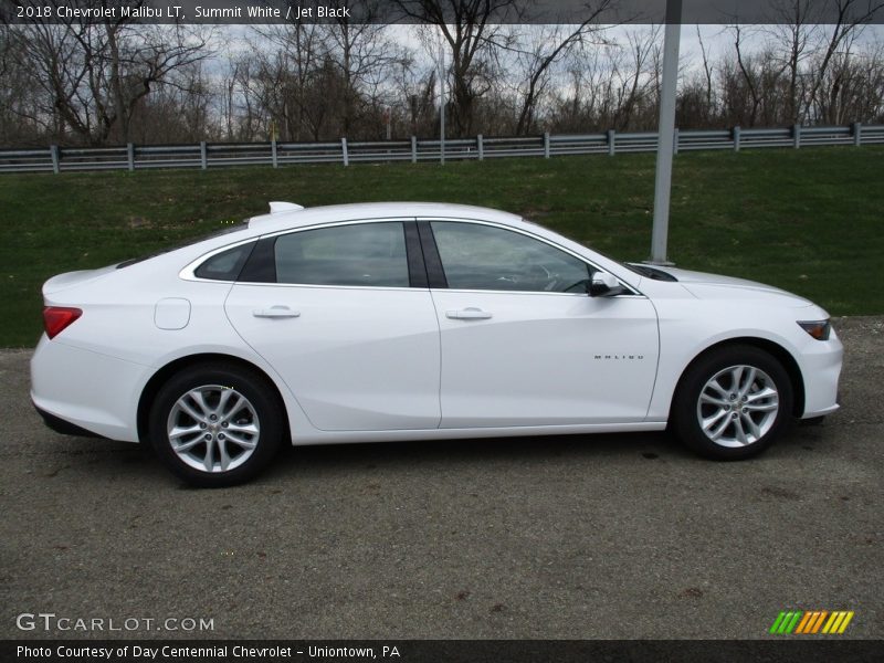 Summit White / Jet Black 2018 Chevrolet Malibu LT