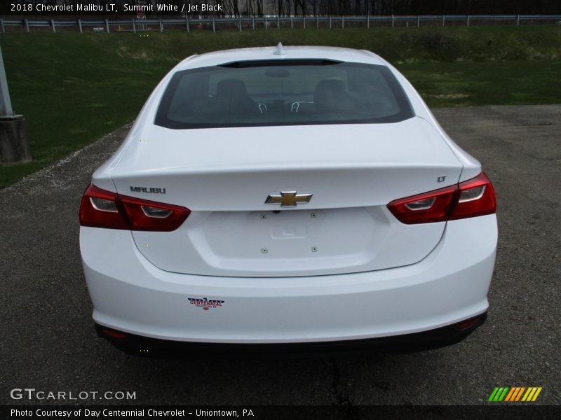 Summit White / Jet Black 2018 Chevrolet Malibu LT