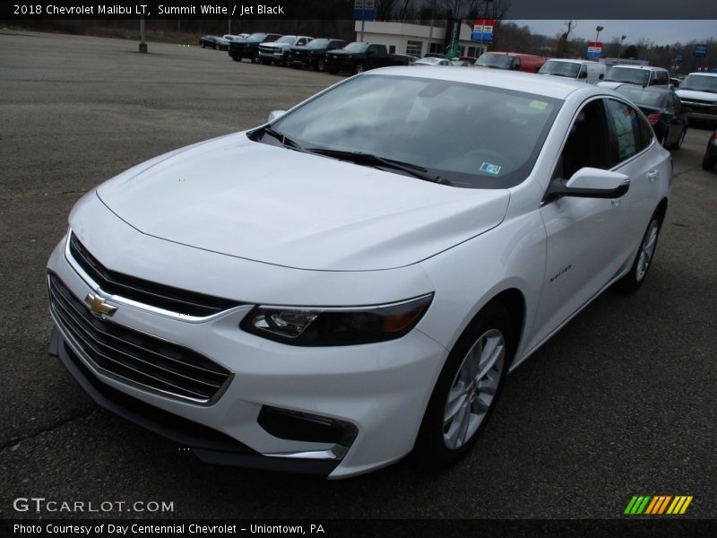 Summit White / Jet Black 2018 Chevrolet Malibu LT