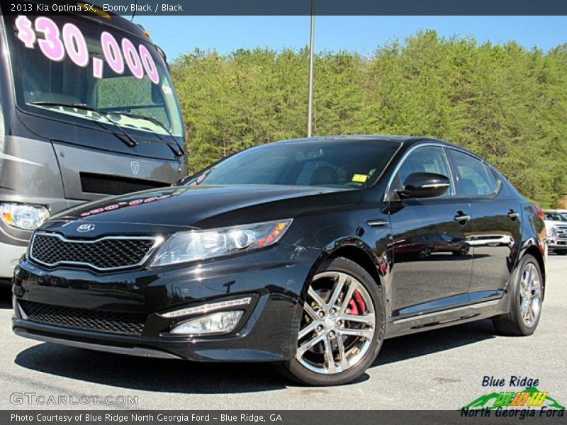 Ebony Black / Black 2013 Kia Optima SX