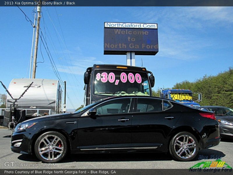 Ebony Black / Black 2013 Kia Optima SX