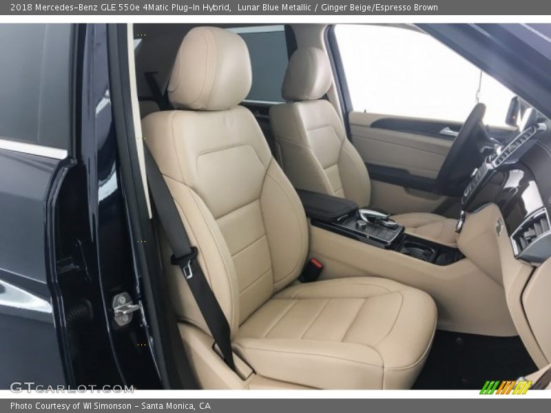Lunar Blue Metallic / Ginger Beige/Espresso Brown 2018 Mercedes-Benz GLE 550e 4Matic Plug-In Hybrid