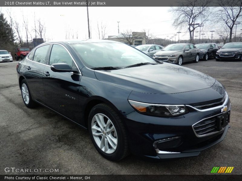 Blue Velvet Metallic / Jet Black 2018 Chevrolet Malibu LT
