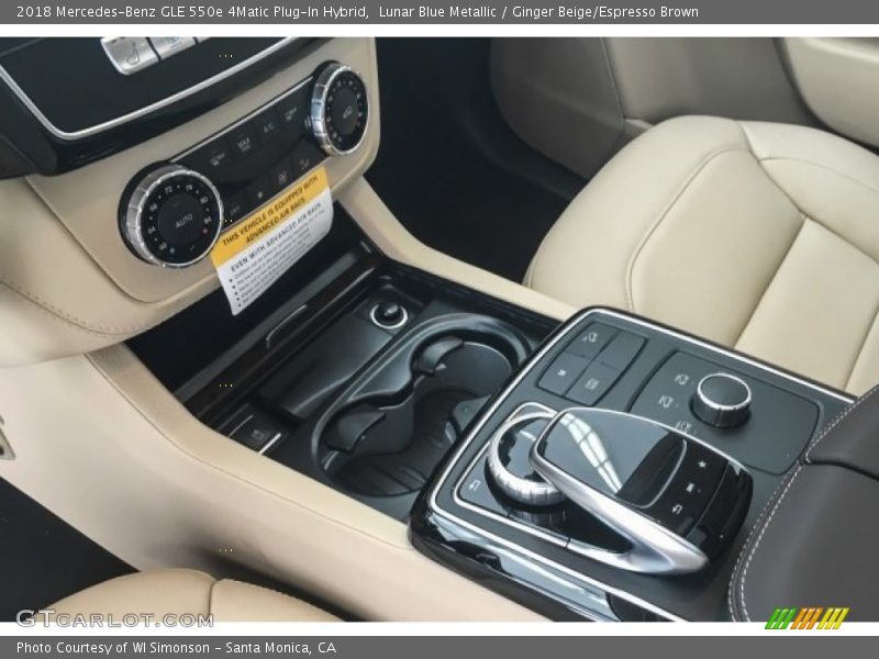 Lunar Blue Metallic / Ginger Beige/Espresso Brown 2018 Mercedes-Benz GLE 550e 4Matic Plug-In Hybrid