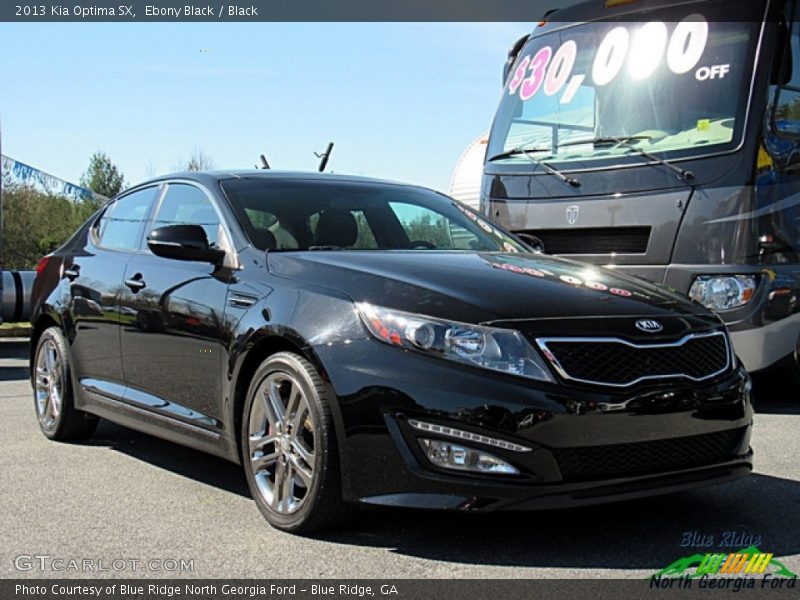 Ebony Black / Black 2013 Kia Optima SX