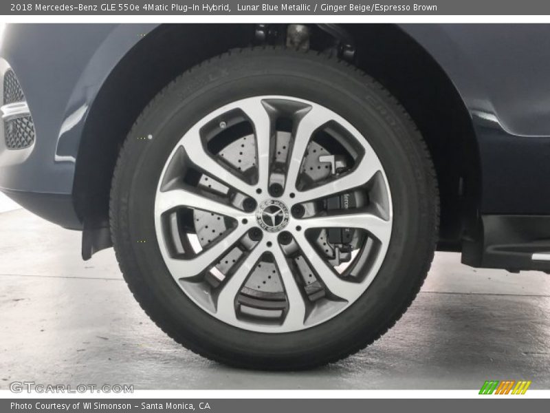 Lunar Blue Metallic / Ginger Beige/Espresso Brown 2018 Mercedes-Benz GLE 550e 4Matic Plug-In Hybrid