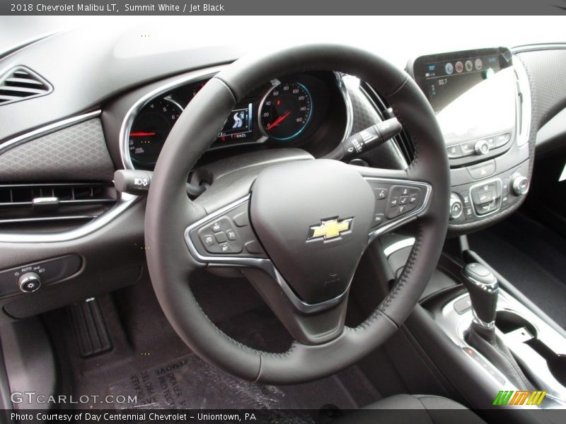 Summit White / Jet Black 2018 Chevrolet Malibu LT