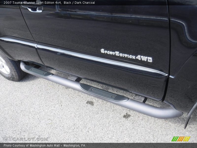 Black / Dark Charcoal 2007 Toyota 4Runner Sport Edition 4x4