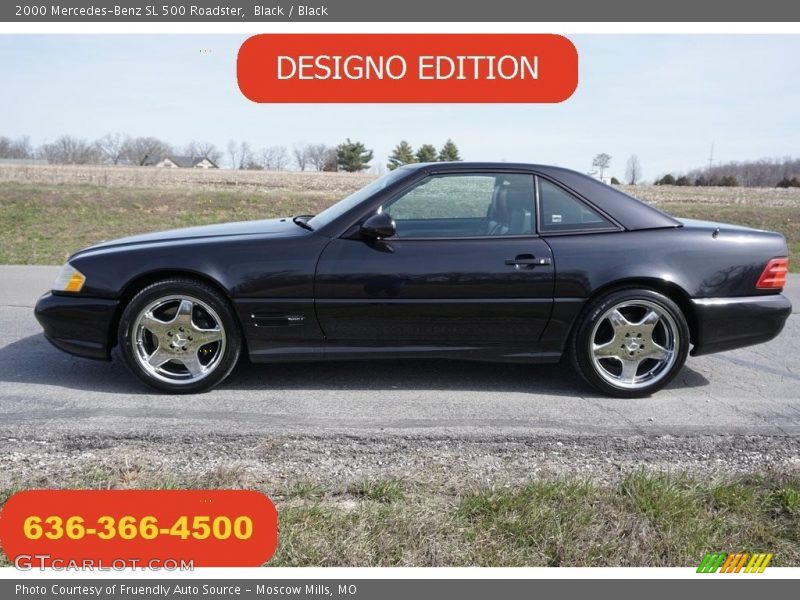 Black / Black 2000 Mercedes-Benz SL 500 Roadster