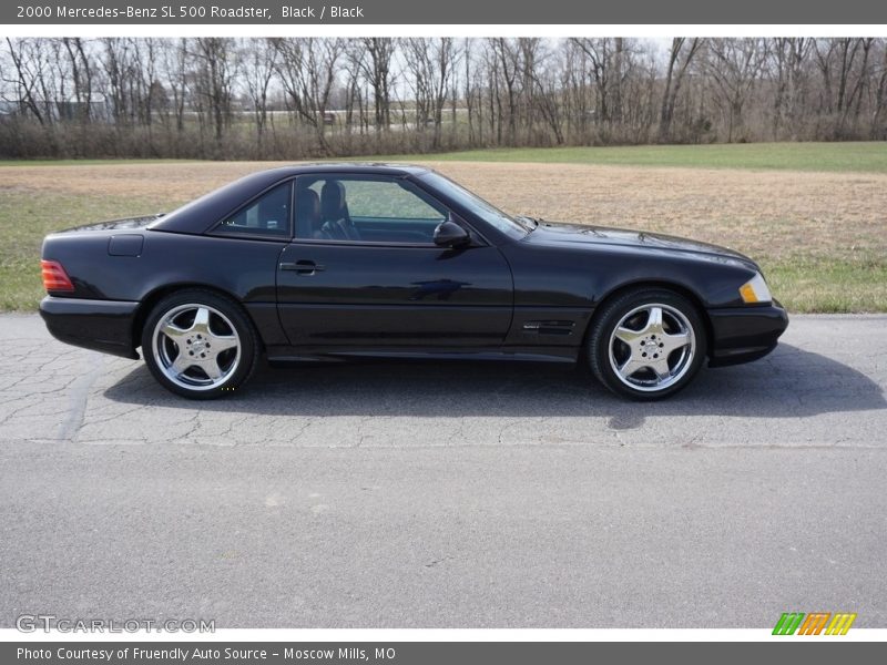 Black / Black 2000 Mercedes-Benz SL 500 Roadster