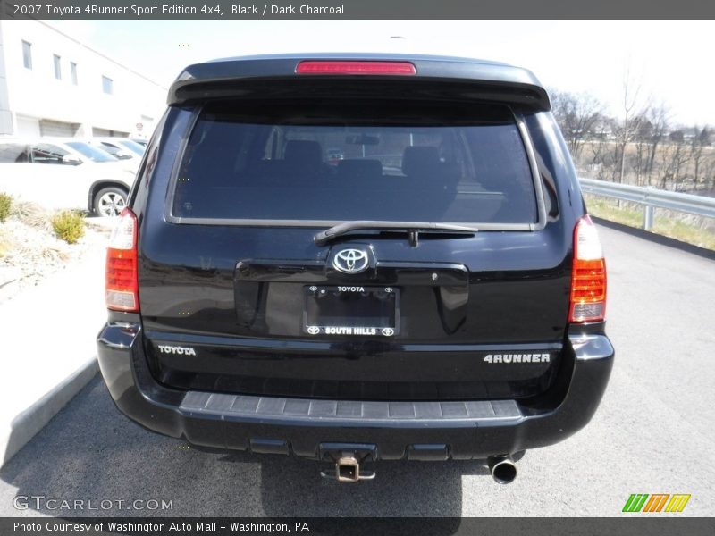 Black / Dark Charcoal 2007 Toyota 4Runner Sport Edition 4x4