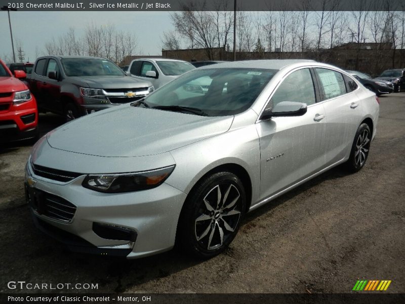 Silver Ice Metallic / Jet Black 2018 Chevrolet Malibu LT