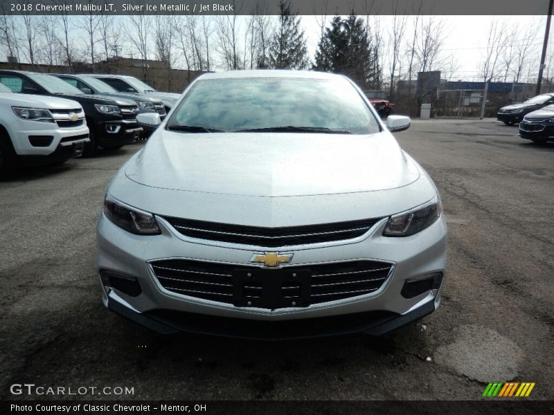 Silver Ice Metallic / Jet Black 2018 Chevrolet Malibu LT