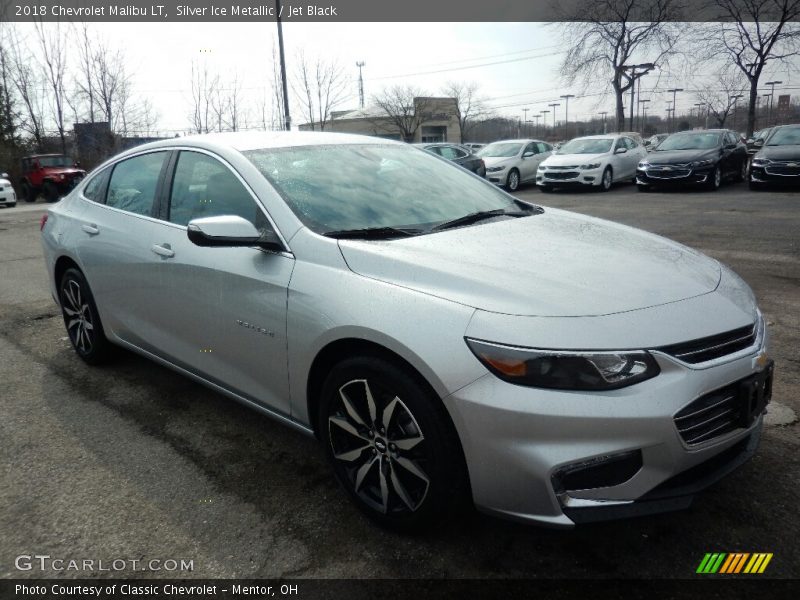 Silver Ice Metallic / Jet Black 2018 Chevrolet Malibu LT